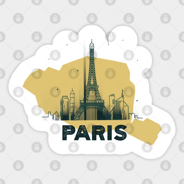 Paris Sticker by afmr.2007@gmail.com